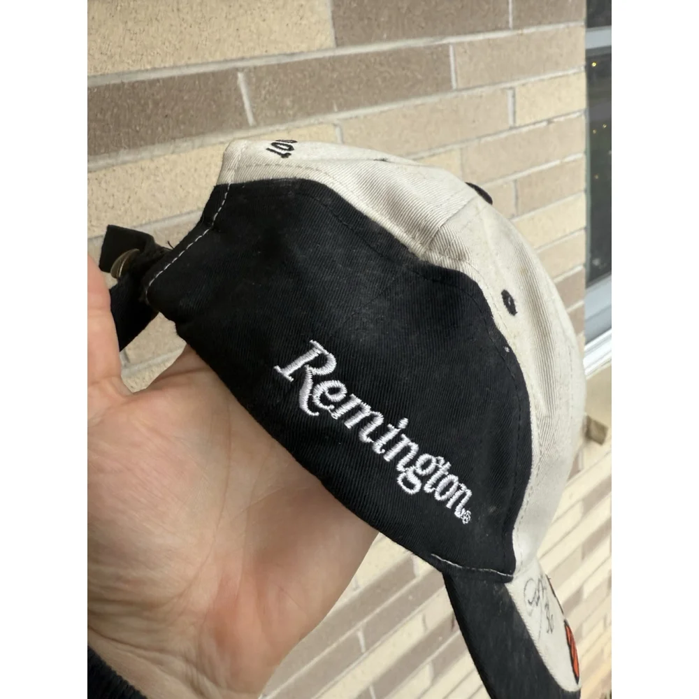 Vintage Remington Country Signatures Suede Signed Hat Snapback Cap Hunting